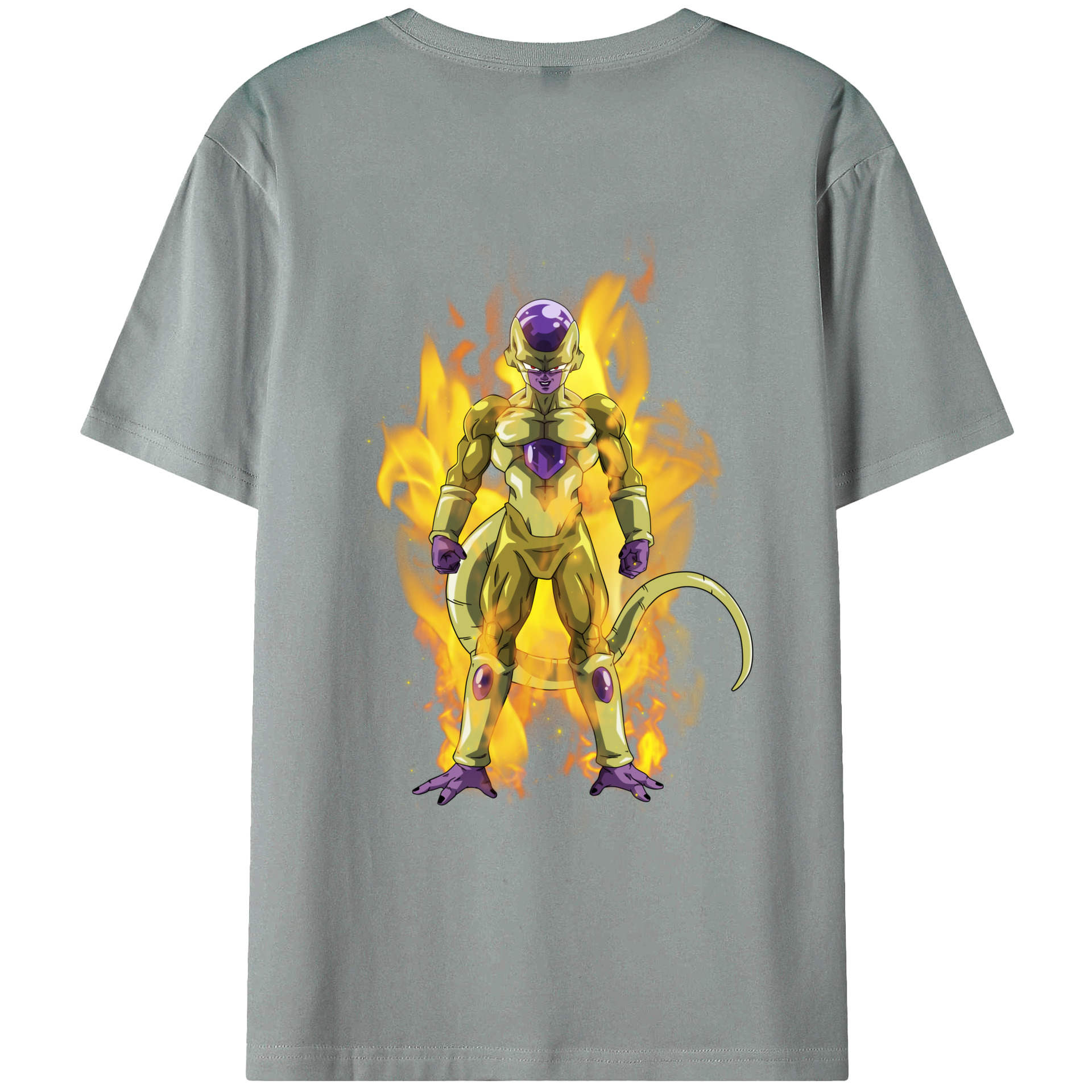 （画像用） ドラゴンボール フリーザ DRAGON BALL Frieza 綿100％ メンズ半袖Tシャツ（バックプリント） 通気性